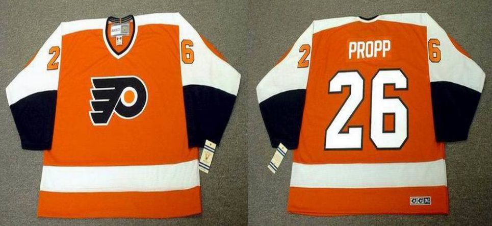 2019 Men Philadelphia Flyers #26 Propp Orange CCM NHL jerseys1->philadelphia flyers->NHL Jersey